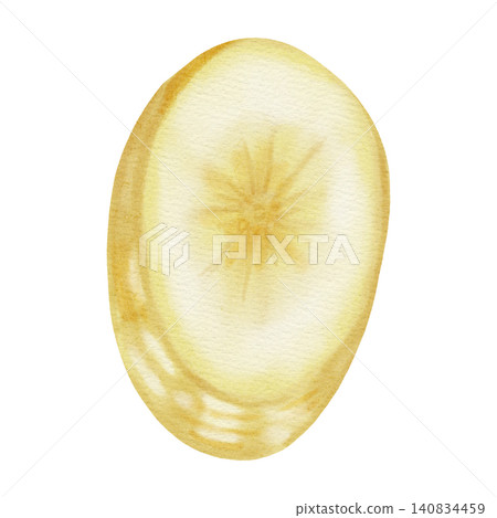 watercolor, banana, fruit 140834459