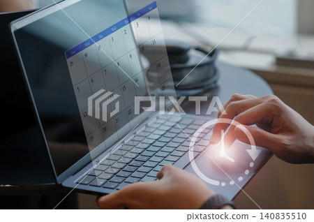 業務時間管理和截止日期管理:日程安排應用程式和工作計劃的可視化表示。 業務時間管理和截止日期管理:日程安排應用程式和工作計劃的可視化表示。 140835510