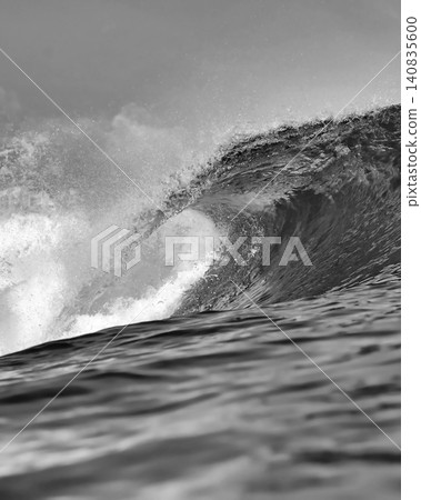 Dynamic Monochrome Depiction, Vivid Black And White Waterscape Dynamic Monochrome Depiction, Vivid Black And White Waterscape 140835600