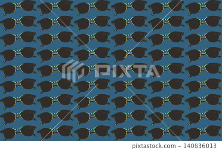 Blue pattern of many summer sunglasses for travel Blue pattern of many summer sunglasses for travel 140836013