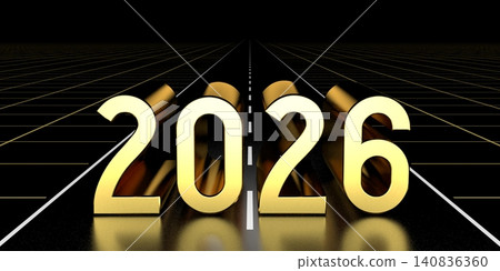 2026 concept, road - 3D rendering 2026 concept, road - 3D rendering 140836360