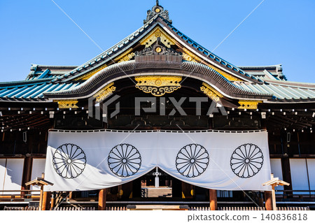 東京靖國神社正殿 東京靖國神社正殿 140836818
