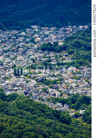 A view of Otsu city from Mount Hiei. 140837628