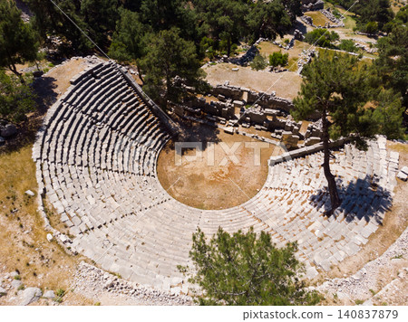 Remains of Roman theater in ancient Lycian city of Arycanda, Turkey Remains of Roman theater in ancient Lycian city of Arycanda, Turkey 140837879