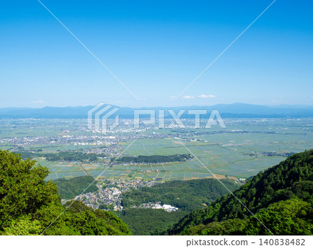 View from the summit of Mt. Yahiko towards the town of Yahiko (Yahiko Village, Niigata Prefecture) View from the summit of Mt. Yahiko towards the town of Yahiko (Yahiko Village, Niigata Prefecture) 140838482