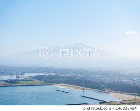 坂田港和鳥海山(山形縣坂田市) 坂田港和鳥海山(山形縣坂田市) 140838484