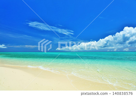 Okinawa summer blue sky and the sea of Ikema Island Okinawa summer blue sky and the sea of Ikema Island 140838576