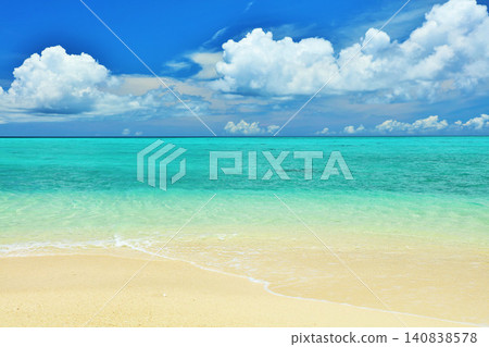 Okinawa summer blue sky and the sea of Ikema Island Okinawa summer blue sky and the sea of Ikema Island 140838578