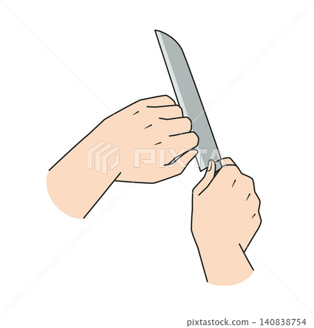 How to hold a kitchen knife How to hold a kitchen knife 140838754