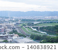 A panoramic view of the Uji area from within Kyoto city. 140838921