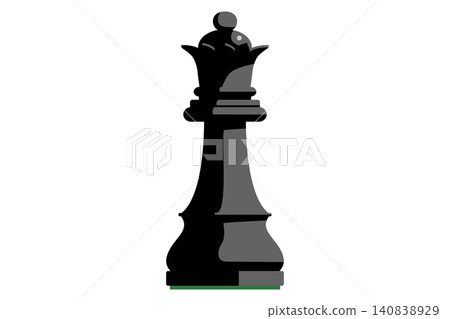 Chess Queen (Black Piece) Chess Queen (Black Piece) 140838929
