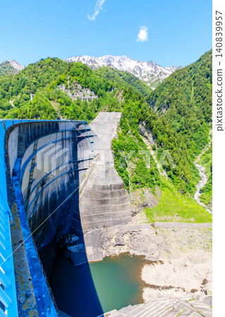 Kurobe Dam in early summer, Tateyama Town, Toyama Prefecture 140839957