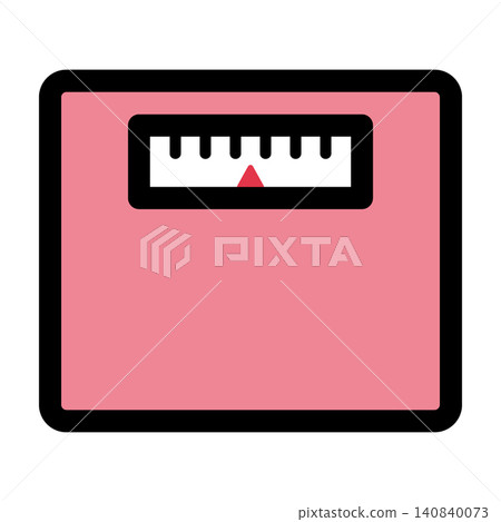 Simple and cute weighing scale icon Simple and cute weighing scale icon 140840073