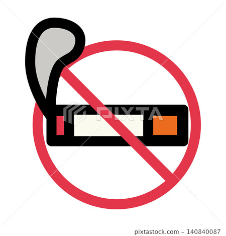 A simple and cute no-smoking icon A simple and cute no-smoking icon 140840087