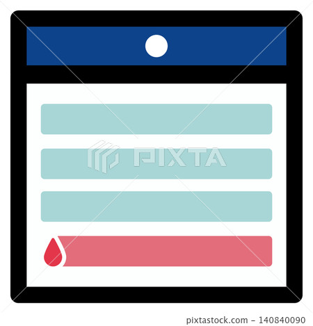 Simple and cute menstrual icons Simple and cute menstrual icons 140840090
