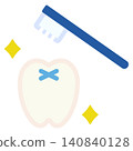 Simple and cute toothbrush icon (flat design) Simple and cute toothbrush icon (flat design) 140840128