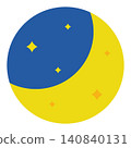Simple and cute night icon (flat design) Simple and cute night icon (flat design) 140840131