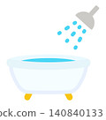 Simple and cute bath icon (flat design) Simple and cute bath icon (flat design) 140840133