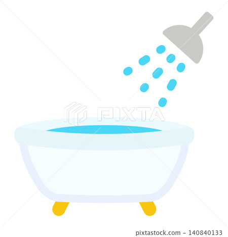 Simple and cute bath icon (flat design) Simple and cute bath icon (flat design) 140840133