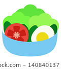 Simple and cute salad icon (flat design) Simple and cute salad icon (flat design) 140840137