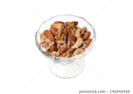 Nuts in glass containers Nuts in glass containers 140840488