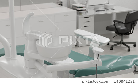 Modern Dental Chair and Professional Clinic Interior with Clean Medical Equipment Modern Dental Chair and Professional Clinic Interior with Clean Medical Equipment 140841251