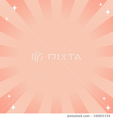 Coral orange radial and dotted summer background Coral orange radial and dotted summer background 140841334