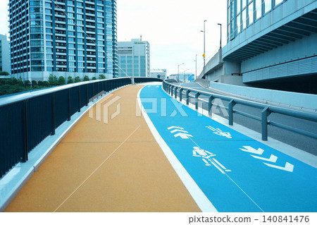 High-rise buildings as seen from Toyosu Market High-rise buildings as seen from Toyosu Market 140841476