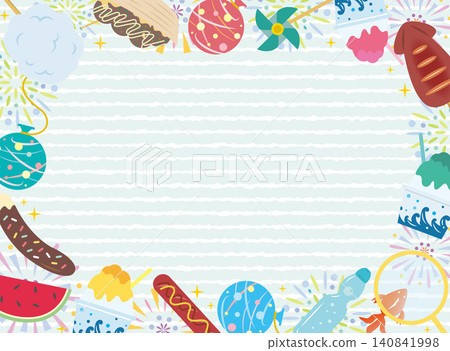 A frame featuring street food from a festival - Summer Festival 140841998