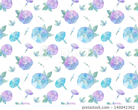 Watercolor morning glory wallpaper Watercolor morning glory wallpaper 140842362
