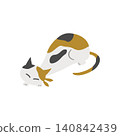 A cat lying down 140842439