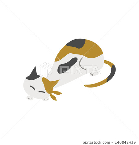 A cat lying down A cat lying down 140842439