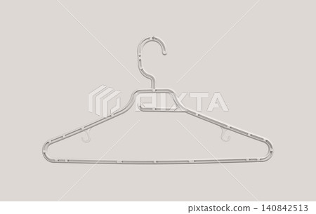 Empty clothing hanger, monochrome color. Fashion concept 140842513