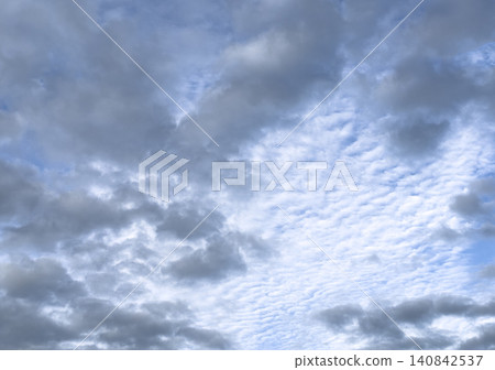 Overcast sky background, textured clouds, cloudy background Overcast sky background, textured clouds, cloudy background 140842537