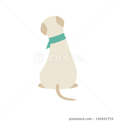 The back view of a sitting dog The back view of a sitting dog 140842759