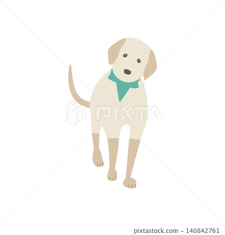 A dog walking by A dog walking by 140842761