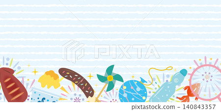 A frame featuring street food from a festival - Summer Festival A frame featuring street food from a festival - Summer Festival 140843357