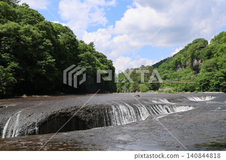 Fukiware Falls, a natural monument known as the Niagara Falls of the East. Fukiware Falls, a natural monument known as the Niagara Falls of the East. 140844818