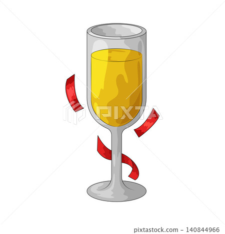 Illustration of Champagne Glass Illustration of Champagne Glass 140844966