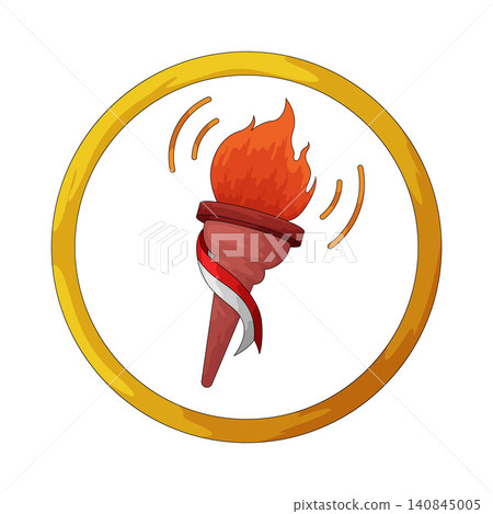 Illustration of Torch Illustration of Torch 140845005