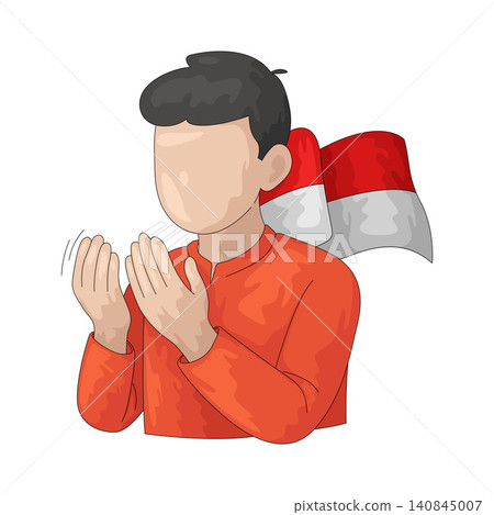 Illustration of Youth Prayer 140845007