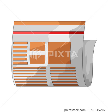 Illustration of Newspaper Illustration of Newspaper 140845207