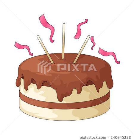 Illustration of Cake Illustration of Cake 140845228