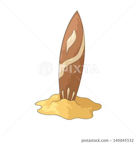 Illustration of Surfboard Illustration of Surfboard 140845532