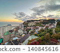 The scenery of Atagawa, Shizuoka, Japan, an old hot spring town. 140845616