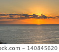 Sunset viewed from Atagawa, Shizuoka, Japan 140845620