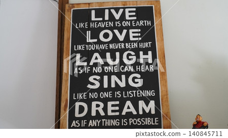Inspirational Sign Live Love Laugh Dream Inspirational Sign Live Love Laugh Dream 140845711