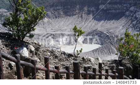 Tangkuban Parahu Volcanic Crater Landscape View Tangkuban Parahu Volcanic Crater Landscape View 140845733