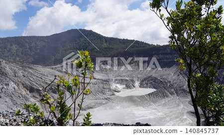Kawah Putih Crater Lake in West Java Indonesia 140845737