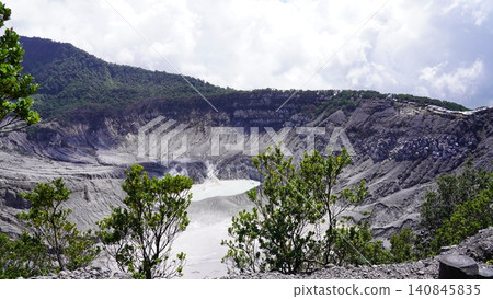 Mount Tangkuban Perahu Volcanic Crater Landscape West Java Mount Tangkuban Perahu Volcanic Crater Landscape West Java 140845835